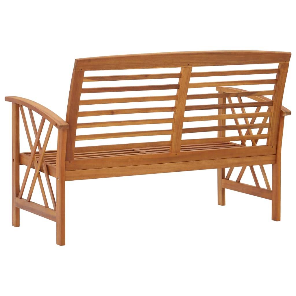 vidaXL Gartenbank 119 cm Massivholz Akazie-3