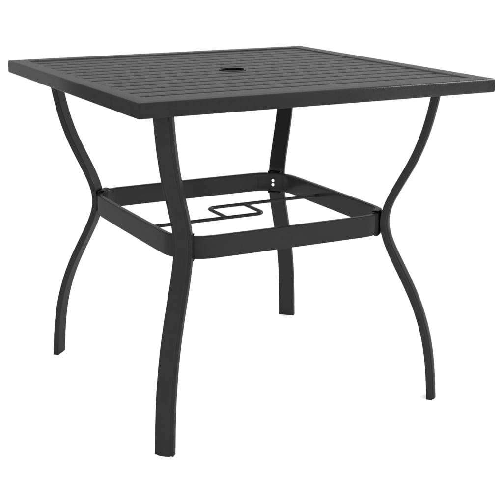 vidaXL Gartentisch Anthrazit 81,5x81,5x72 cm Stahl-0