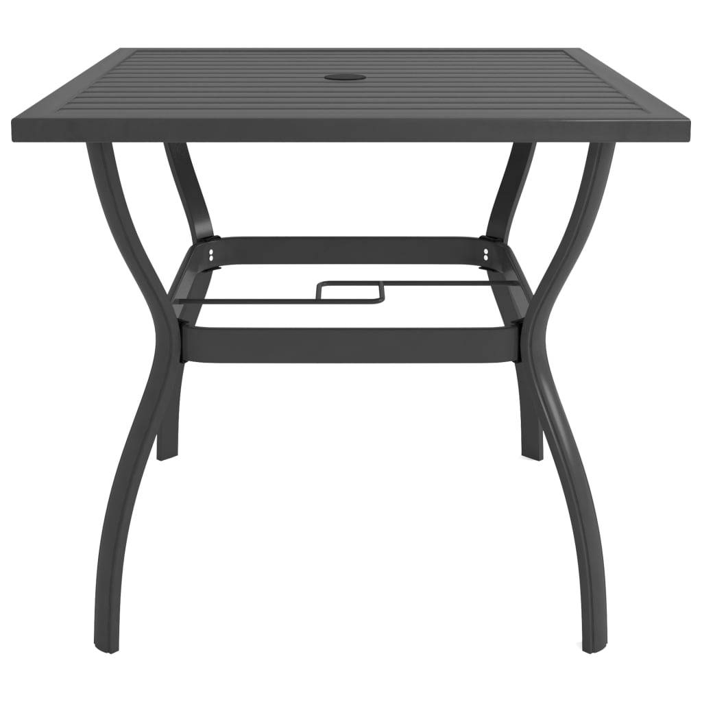 vidaXL Gartentisch Anthrazit 81,5x81,5x72 cm Stahl-1