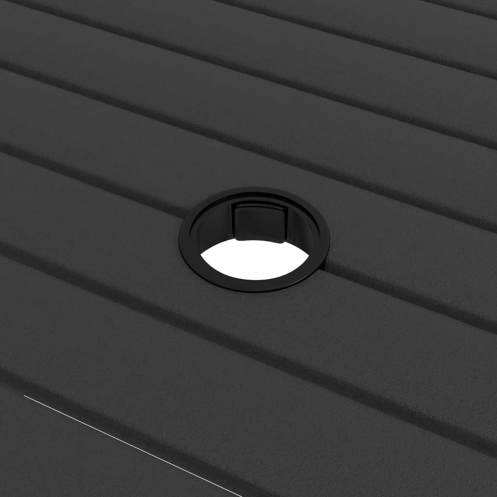 vidaXL Gartentisch Anthrazit 81,5x81,5x72 cm Stahl-3