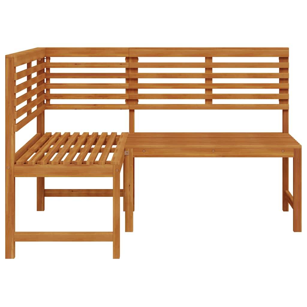 vidaXL Garten-Eckbank 140 cm Massivholz Akazie-3