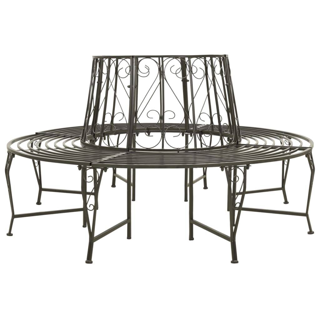 vidaXL Baumbank 160 cm Stahl-0