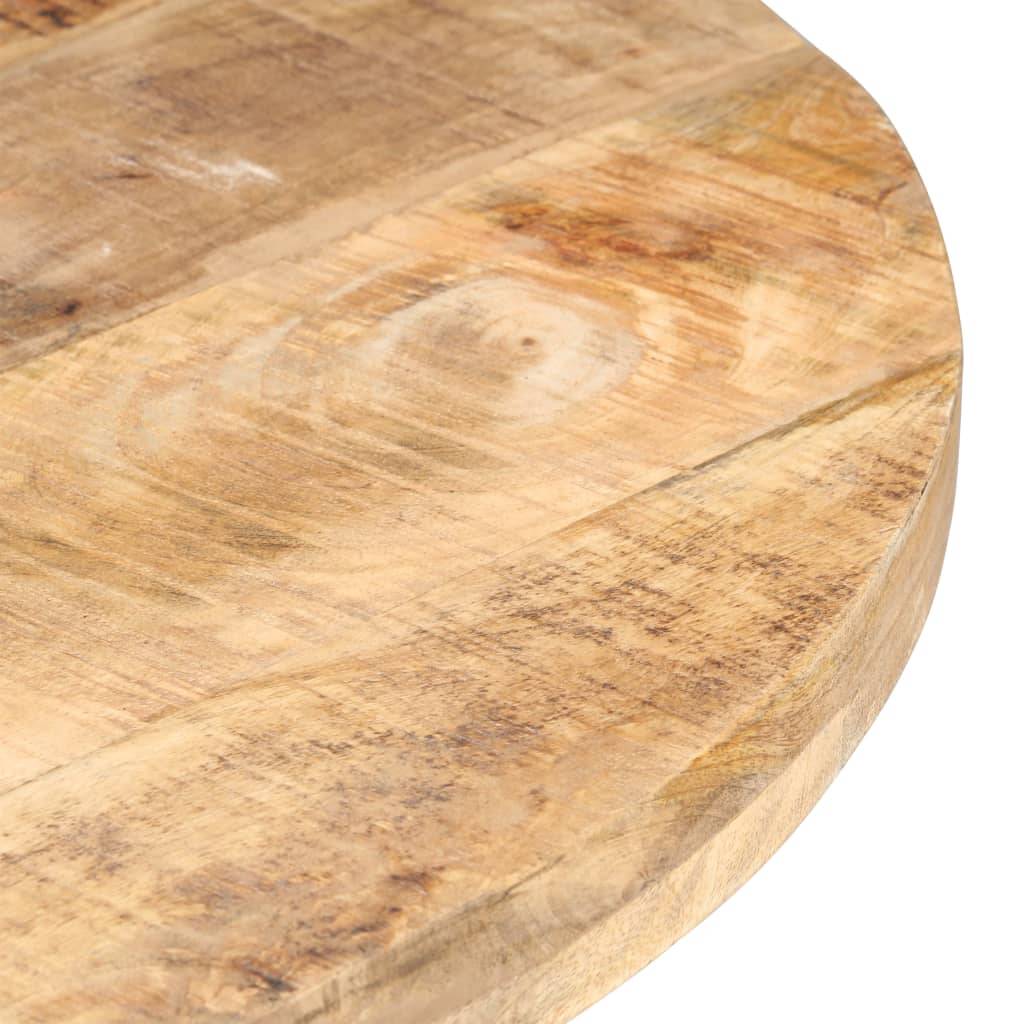 vidaXL Esstisch 80 cm Raues Mangoholz-2