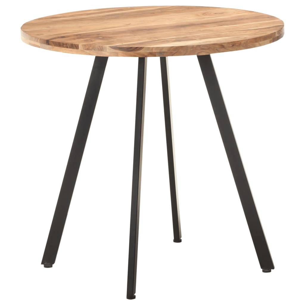 vidaXL Esstisch 80 cm Massivholz Akazie-0