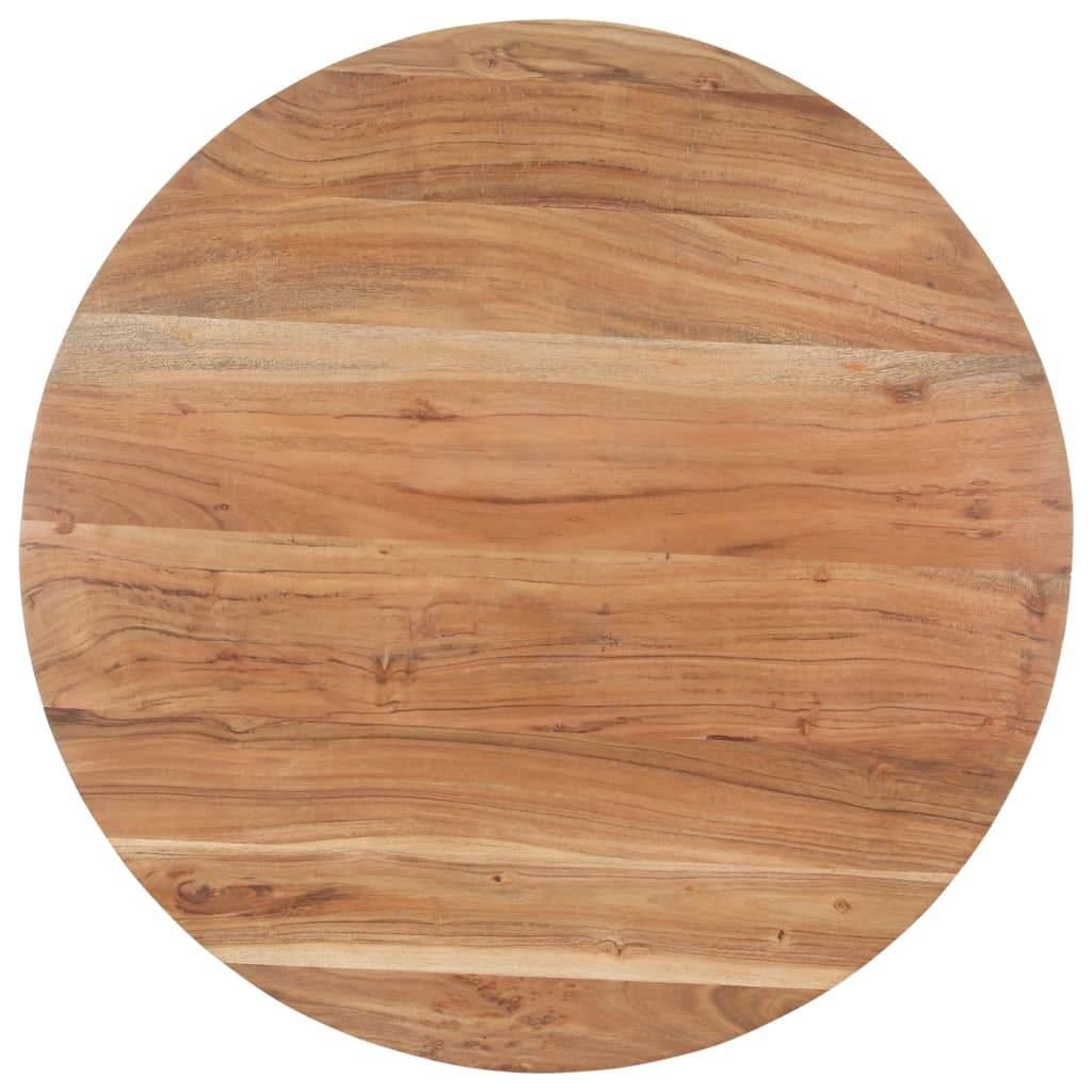 vidaXL Esstisch 80 cm Massivholz Akazie-1
