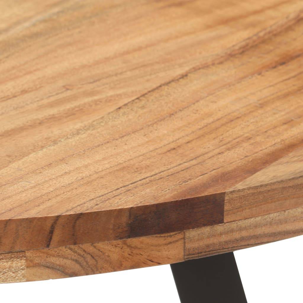 vidaXL Esstisch 80 cm Massivholz Akazie-2