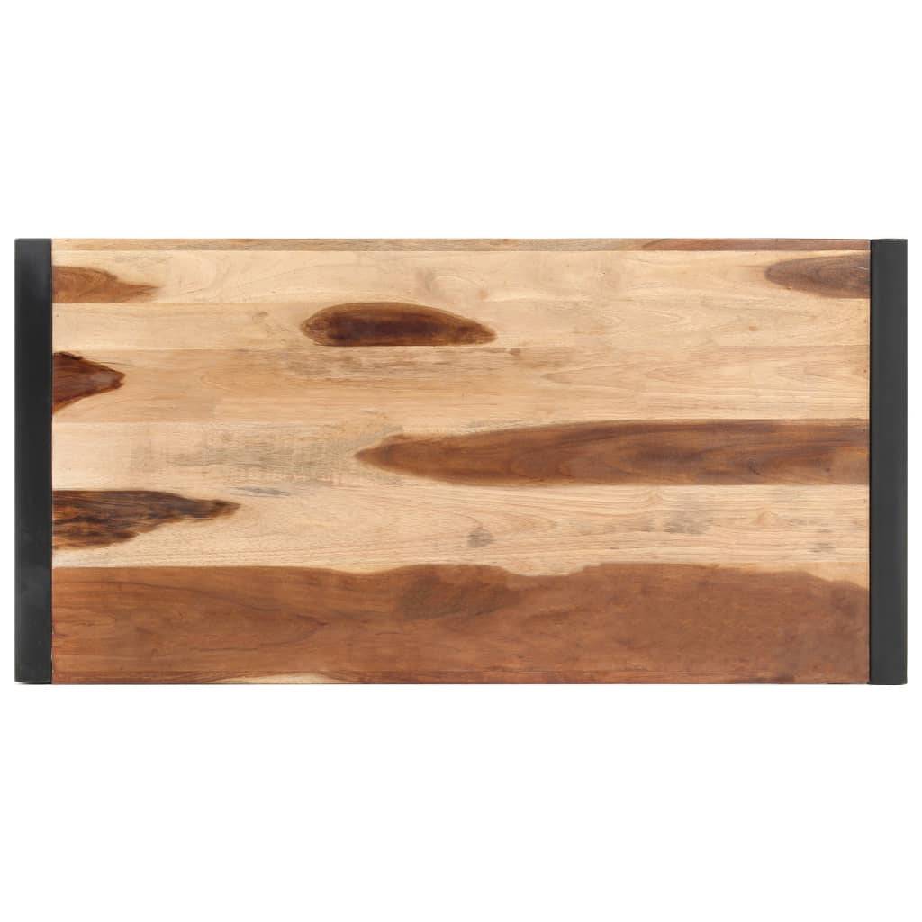 Esstisch 120x60x75 cm Massivholz mit Palisander-Finish-2