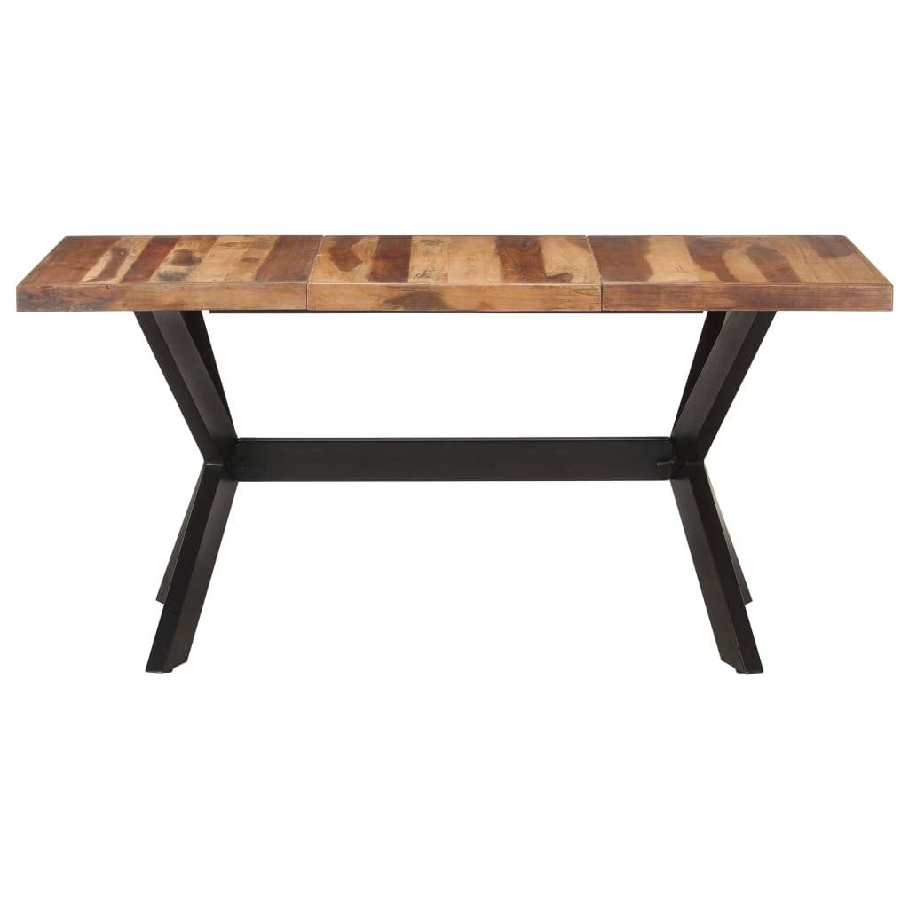 vidaXL Esstisch 160x80x75 cm Massivholz Honigfarben-1