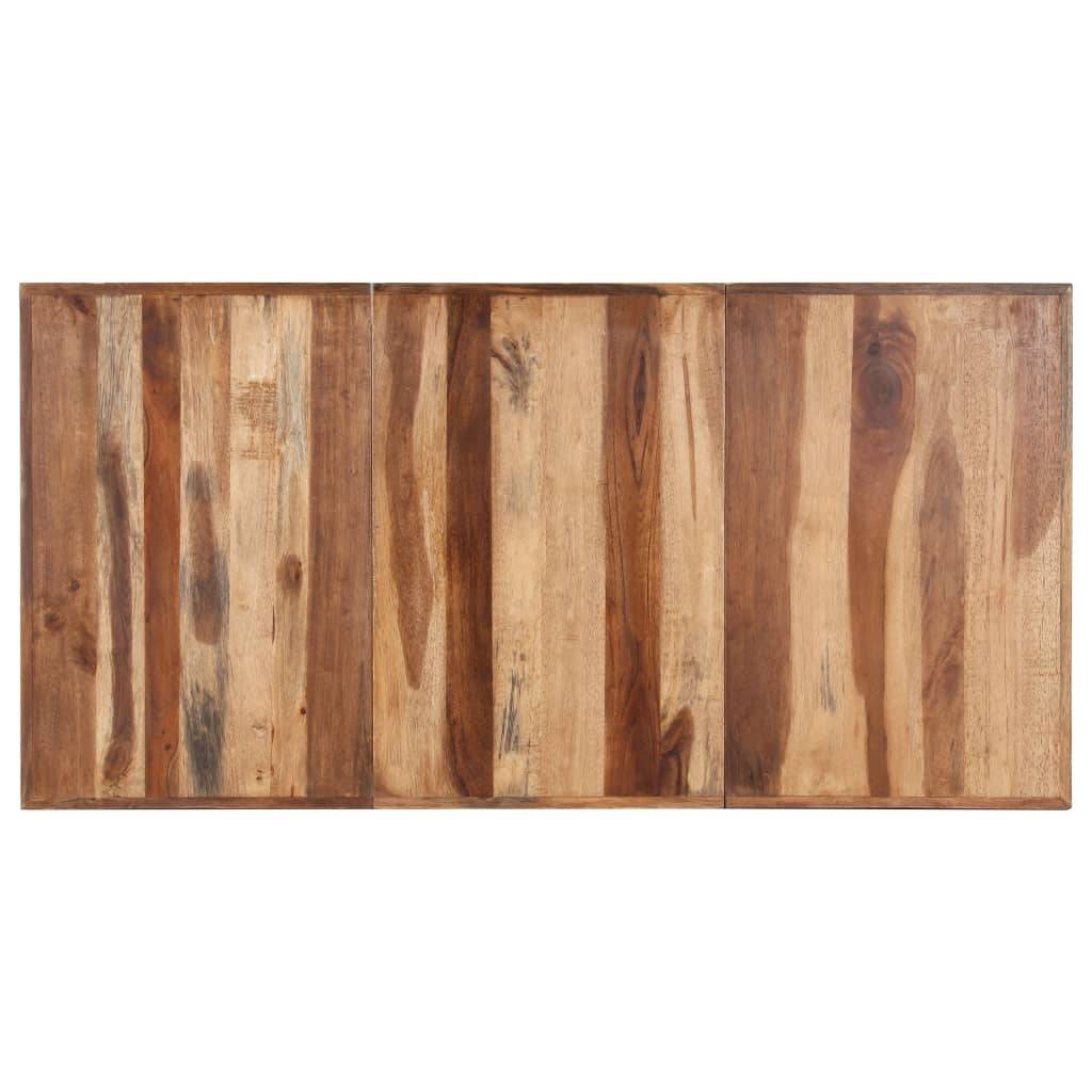 vidaXL Esstisch 160x80x75 cm Massivholz Honigfarben-3