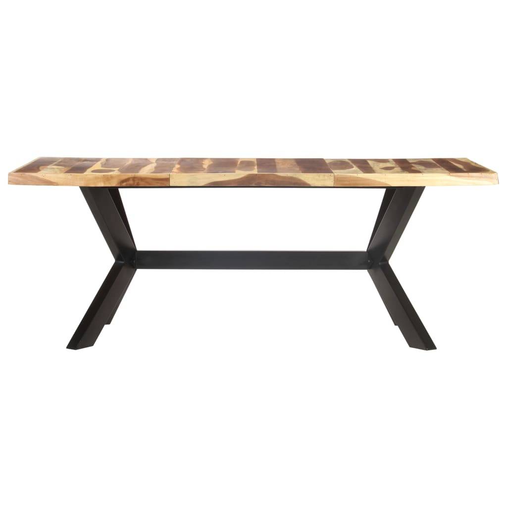 vidaXL Esstisch 200x100x75 cm Massivholz Honigfarben-1