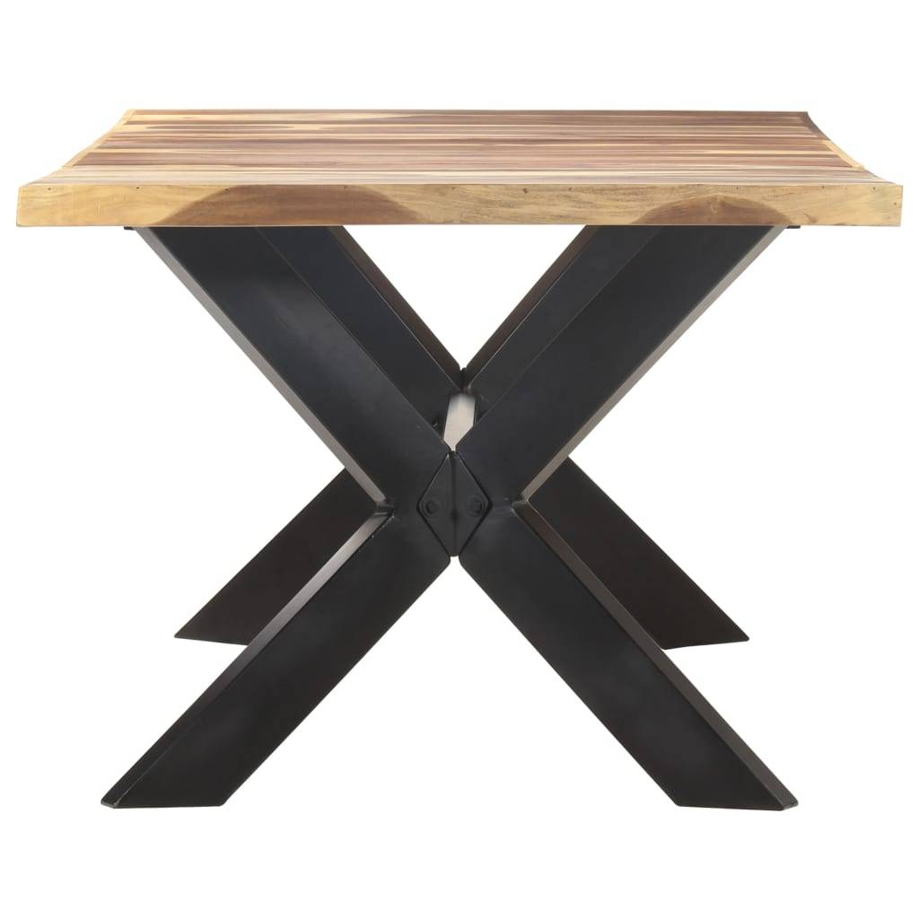 vidaXL Esstisch 200x100x75 cm Massivholz Honigfarben-2