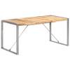 vidaXL Esstisch 160x80x75 cm Raues Mango-Massivholz