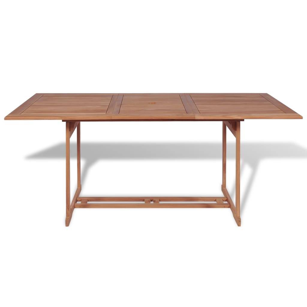 vidaXL Gartentish 180x90x75 cm Teak Massivholz-1