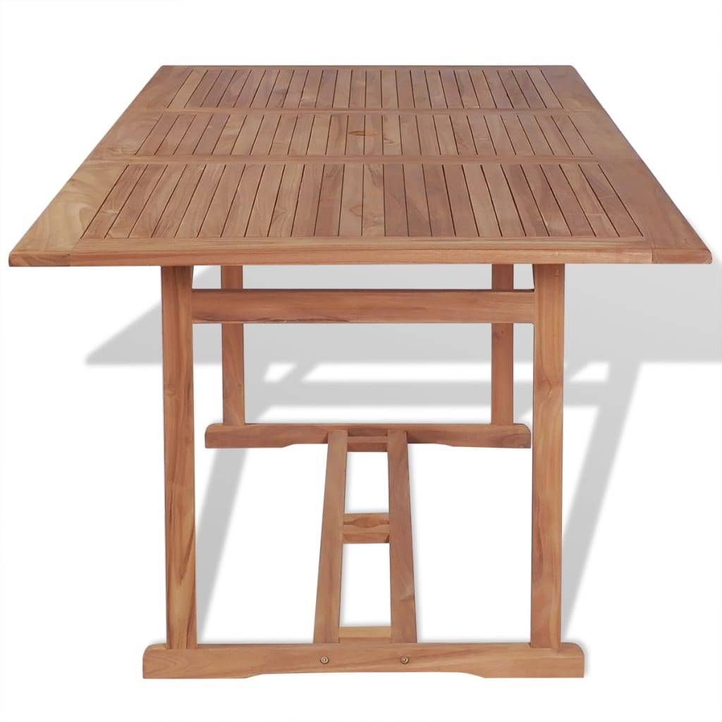 vidaXL Gartentish 180x90x75 cm Teak Massivholz-2