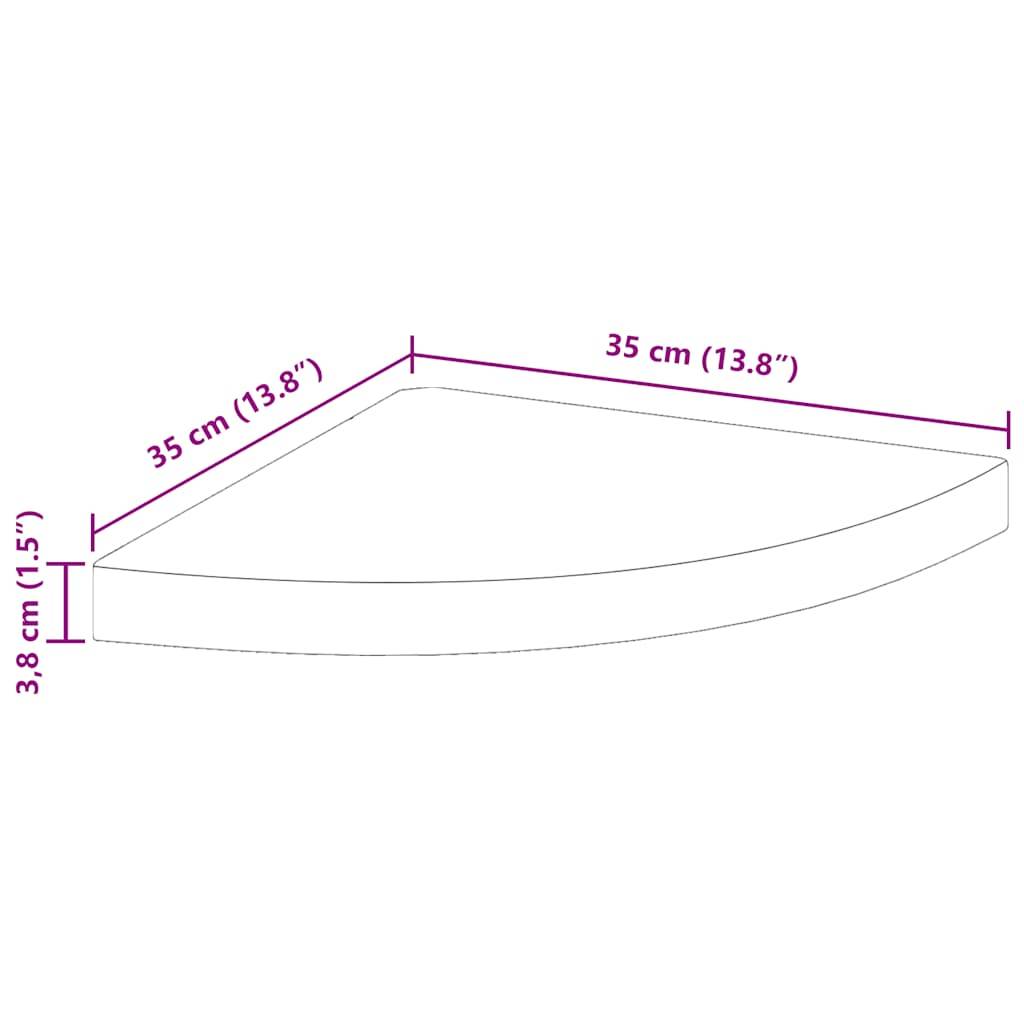 vidaXL Eck-Schweberegal Schwarz 35x35x3,8 cm MDF-1