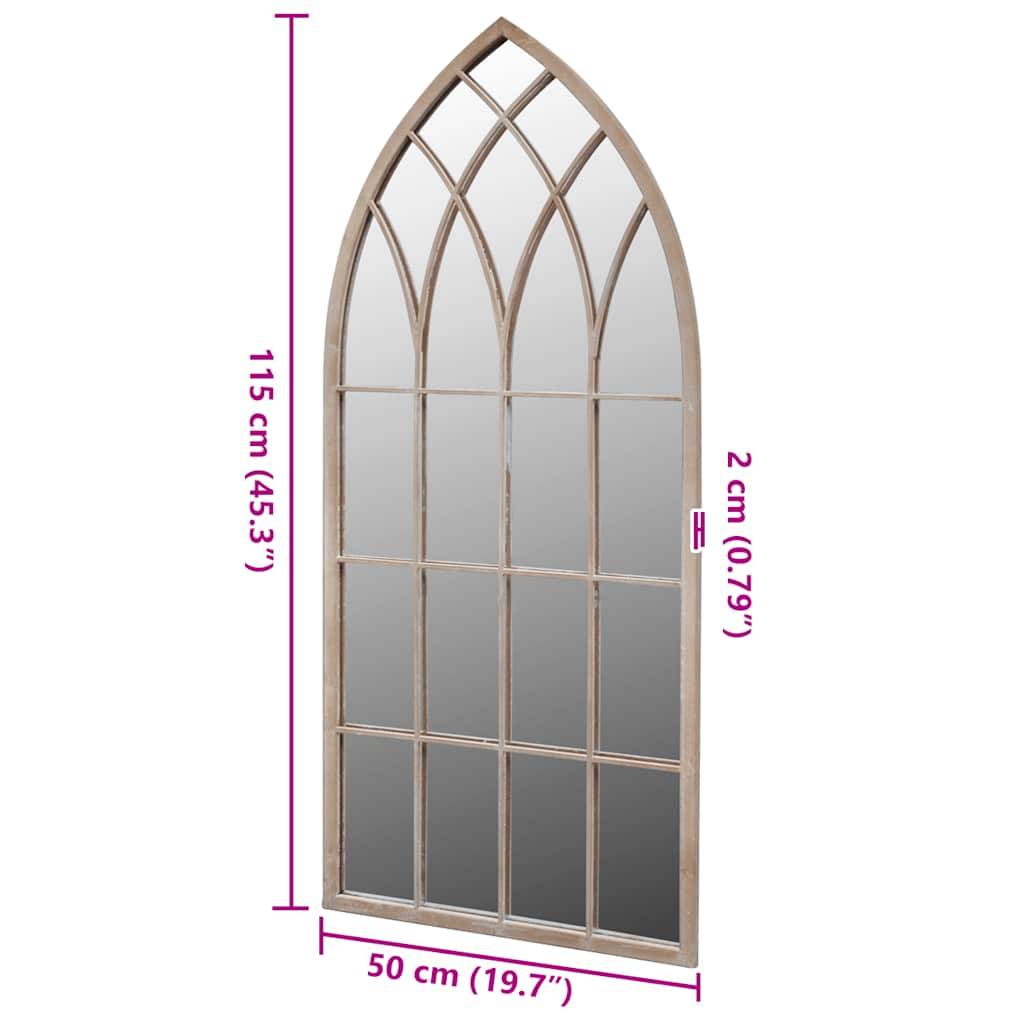 vidaXL Rustikaler Gartenspiegel Bogen 50×115 cm für Indoor und Outdoor-3