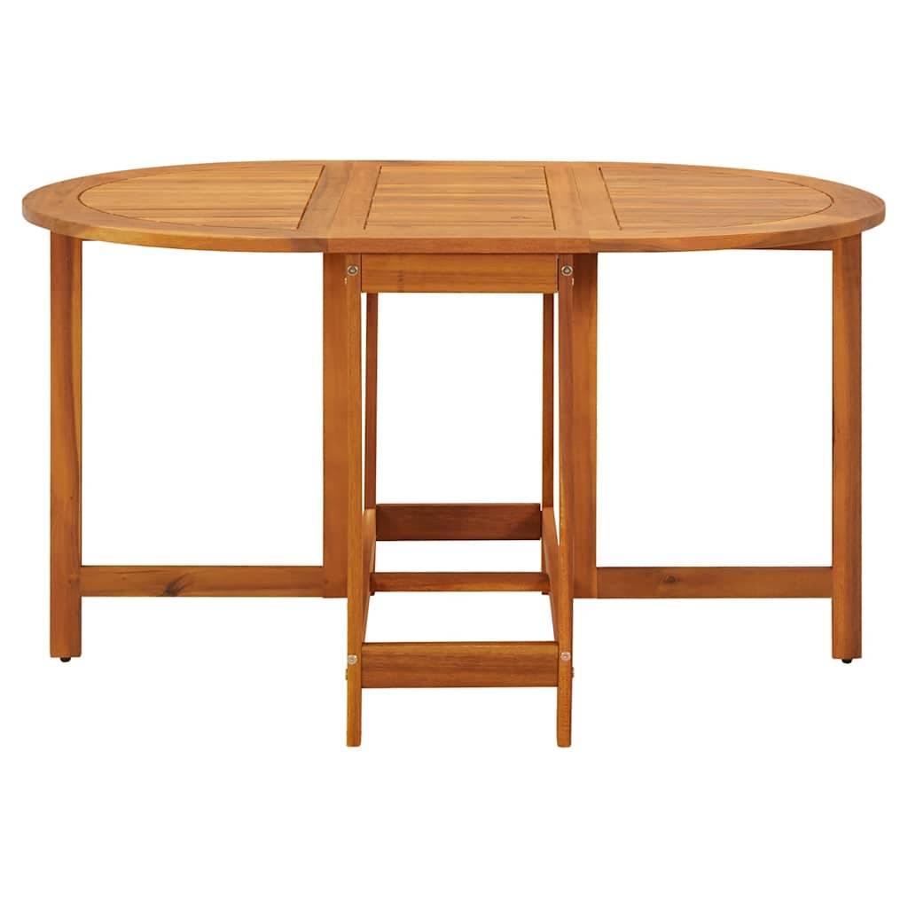 vidaXL Gartentisch 130x90x72 cm Massivholz Akazie-3
