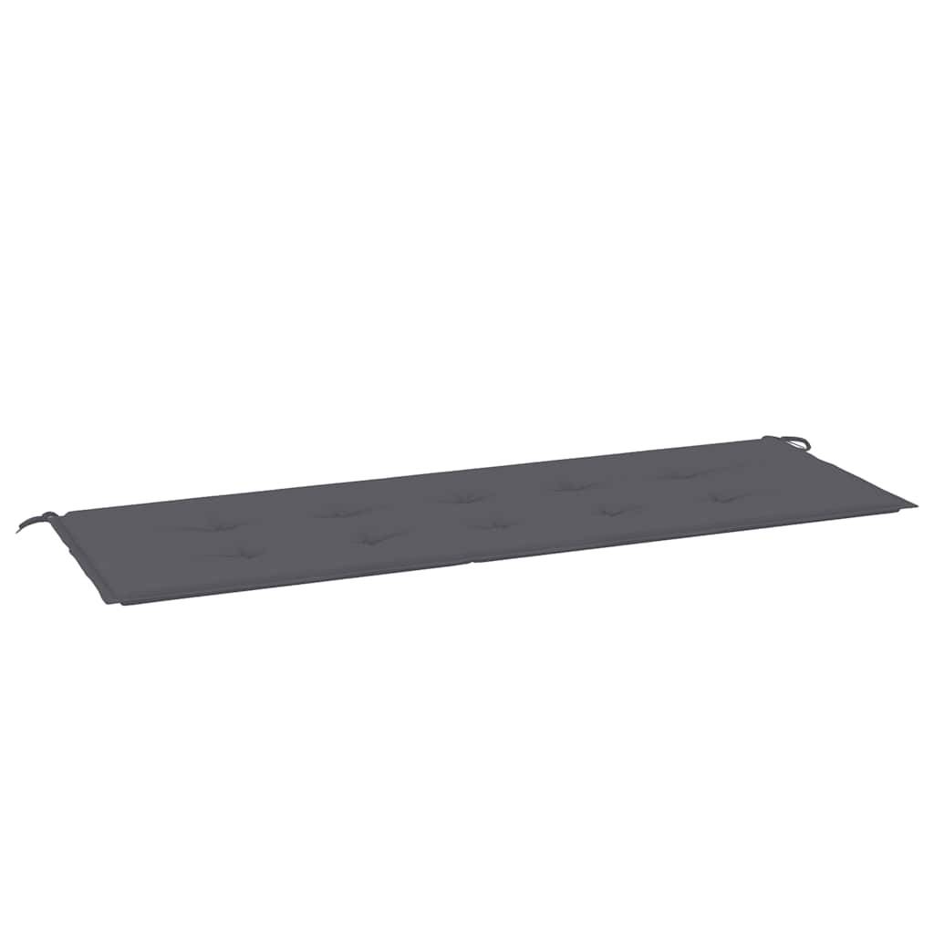 vidaXL Gartenbank-Auflage Anthrazit 150x50x3 cm Oxford-Gewebe-0