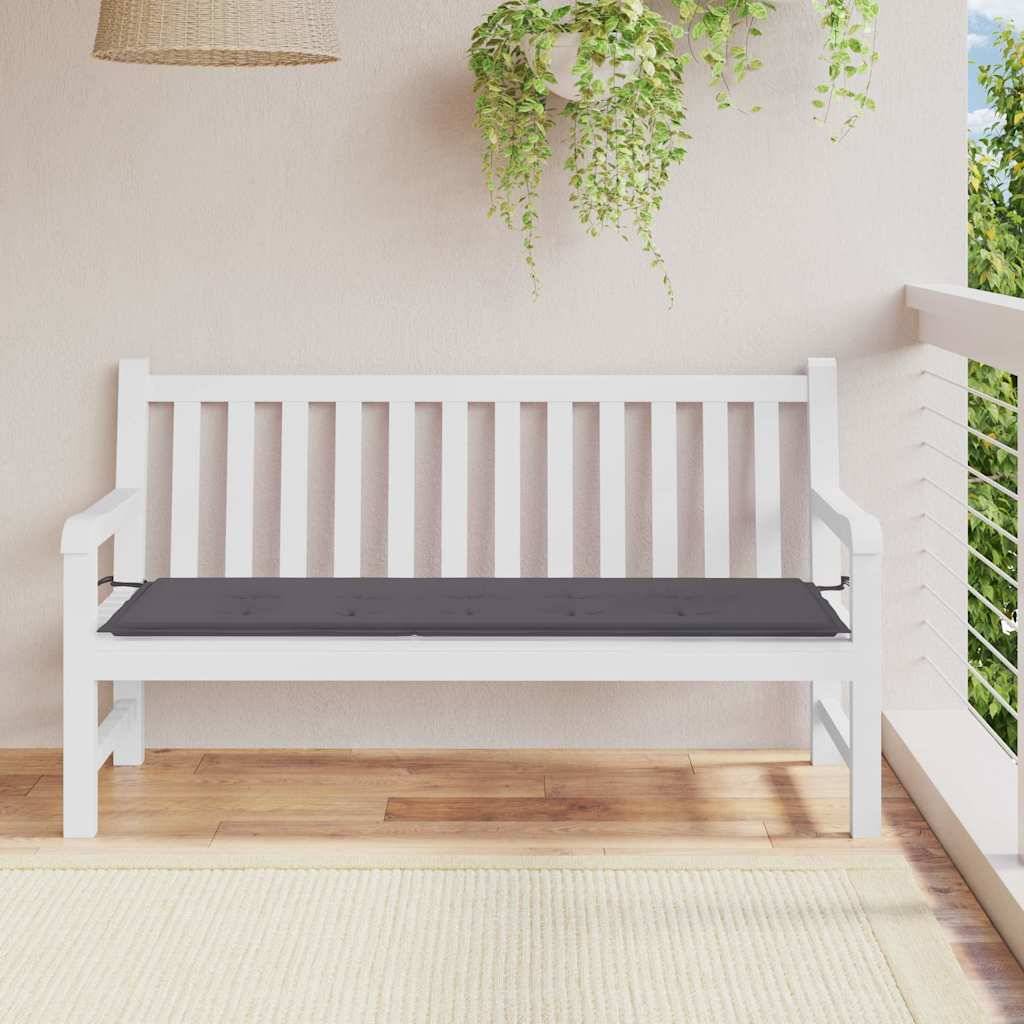 vidaXL Gartenbank-Auflage Anthrazit 150x50x3 cm Oxford-Gewebe-1