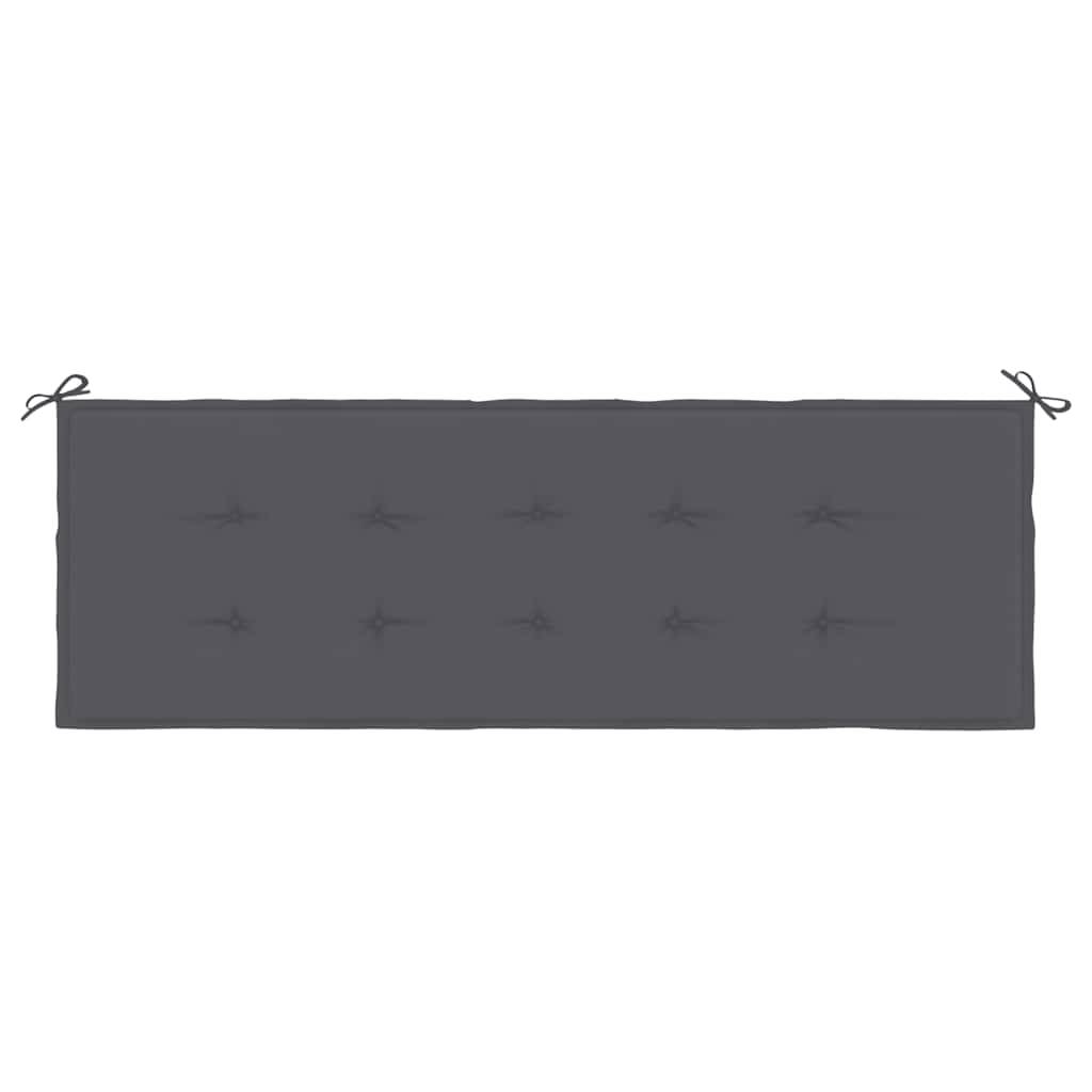 vidaXL Gartenbank-Auflage Anthrazit 150x50x3 cm Oxford-Gewebe-3
