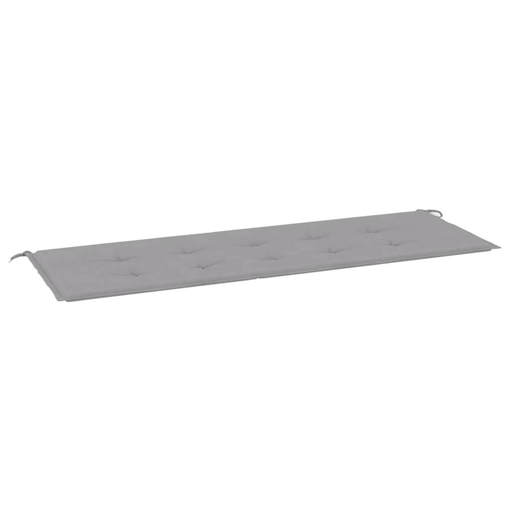 vidaXL Gartenbank-Auflage Grau 150x50x4 cm Oxford-Gewebe-0