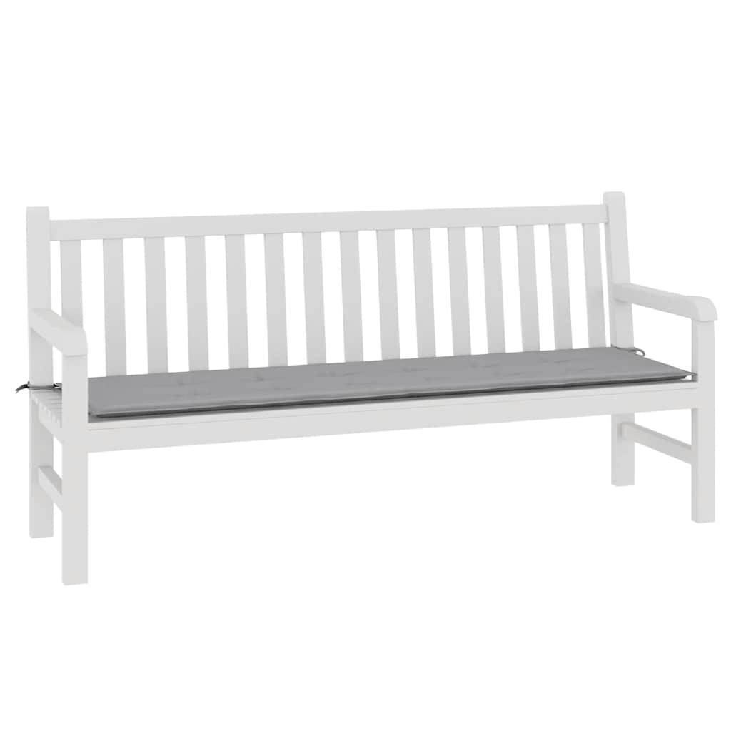 vidaXL Gartenbank-Auflage Grau 180x50x3 cm Oxford-Gewebe-2