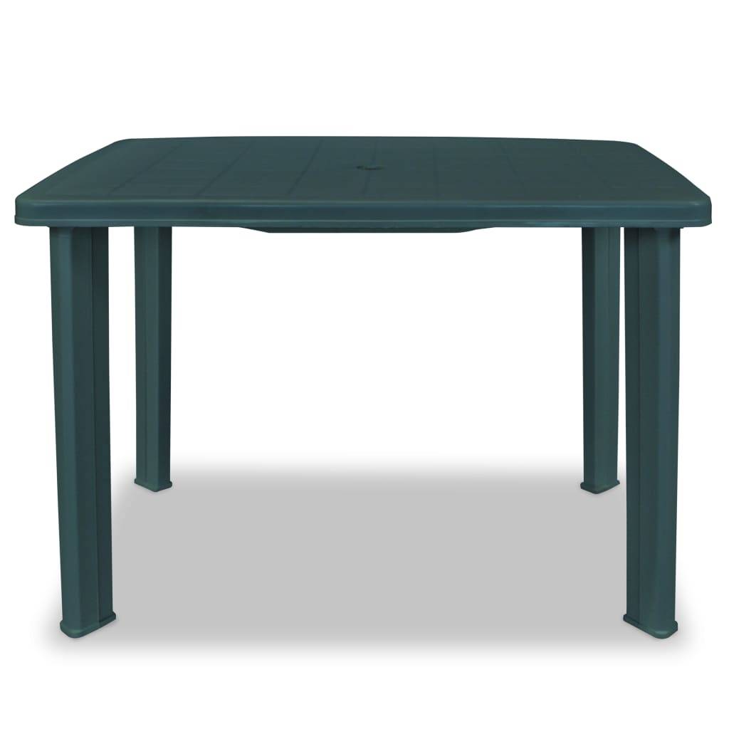 vidaXL Gartentisch Grün 101 x 68 x 72 cm Kunststoff-1