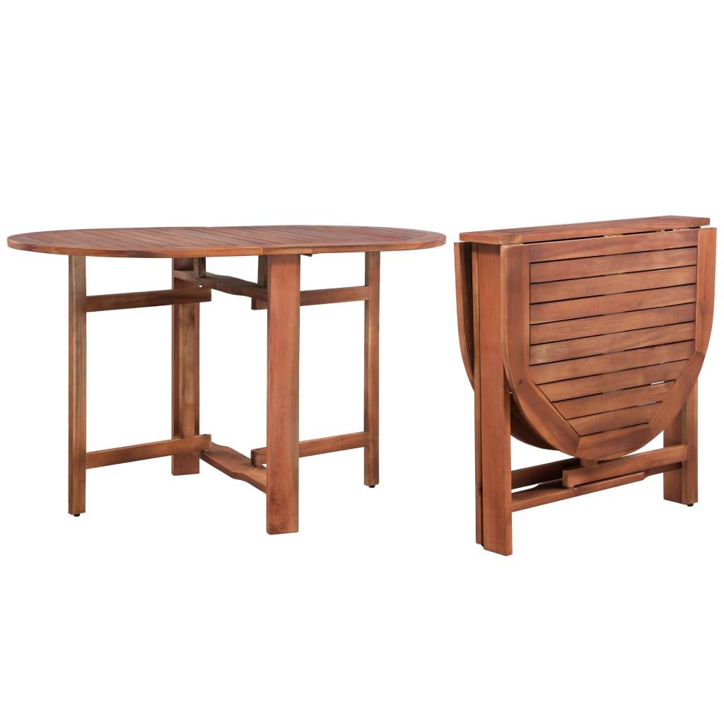 vidaXL Gartentisch 120x70x74 cm Akazie Massivholz-0