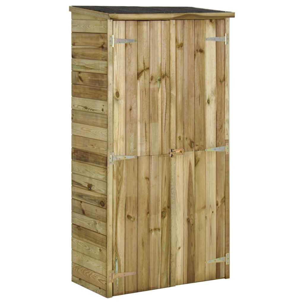 vidaXL Geräteschuppen Kiefernholz 85×48×177 cm-0