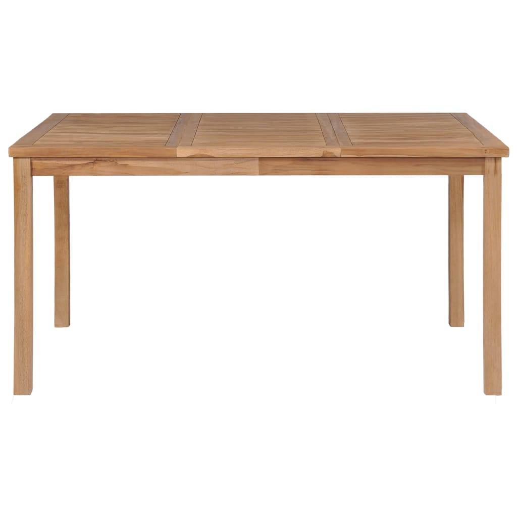 vidaXL Gartentisch 150x90x77 cm Massivholz Teak-1