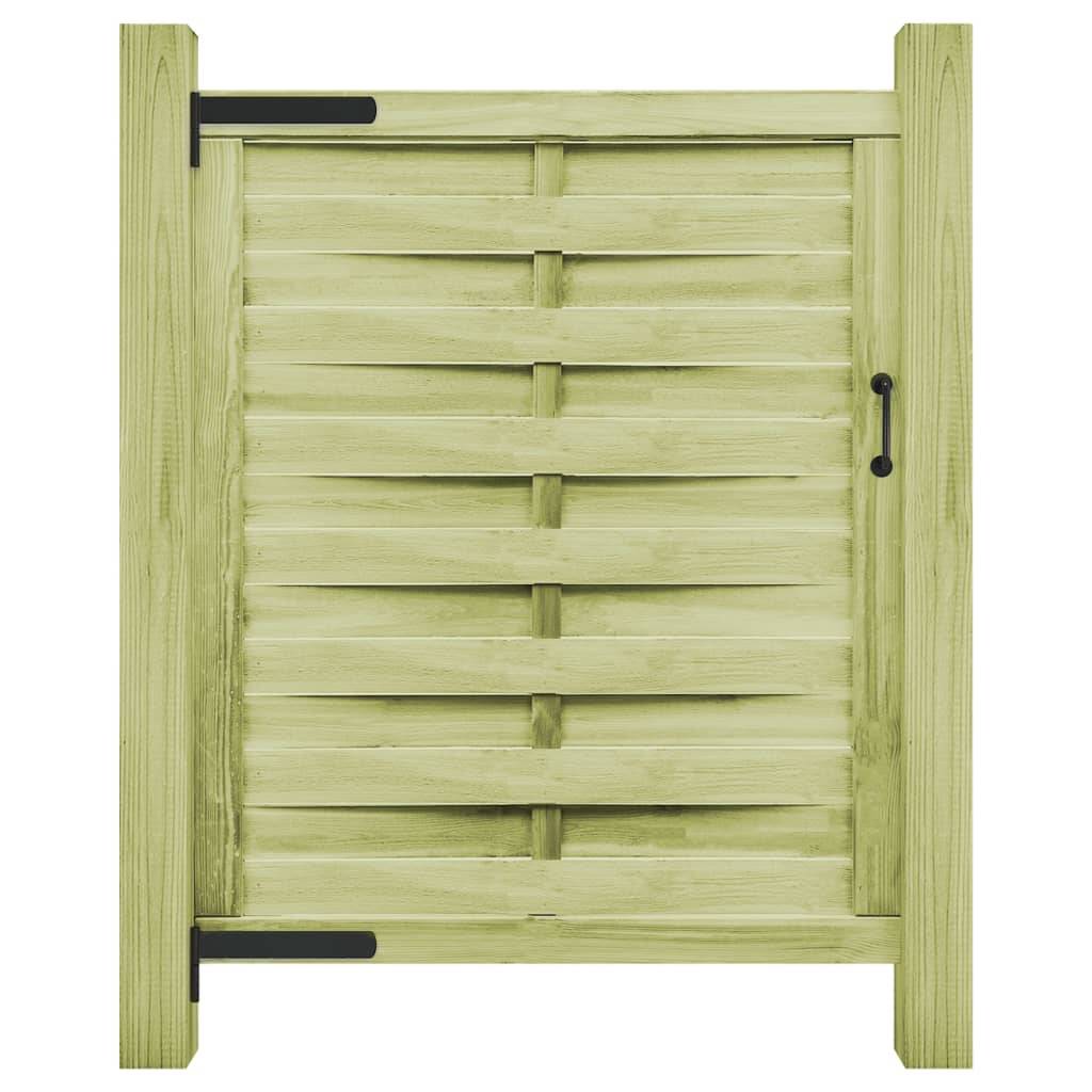 vidaXL Gartentor Imprägniertes Kiefernholz 100x125 cm Grün-0