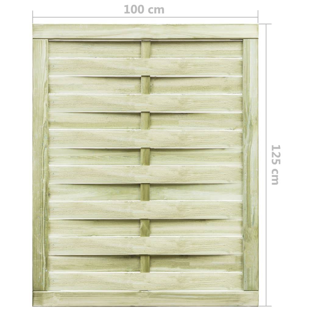 vidaXL Gartentor Imprägniertes Kiefernholz 100x125 cm Grün-4