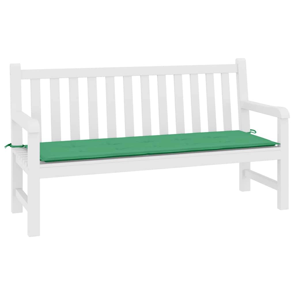 vidaXL Gartenbank-Auflage Grün 200x50x3 cm Oxford-Gewebe-2