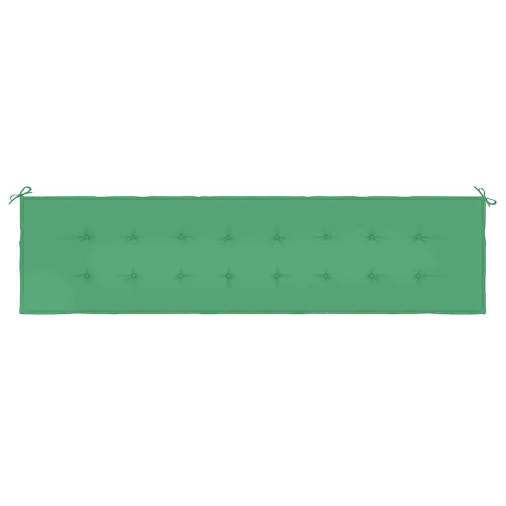 vidaXL Gartenbank-Auflage Grün 200x50x3 cm Oxford-Gewebe-3