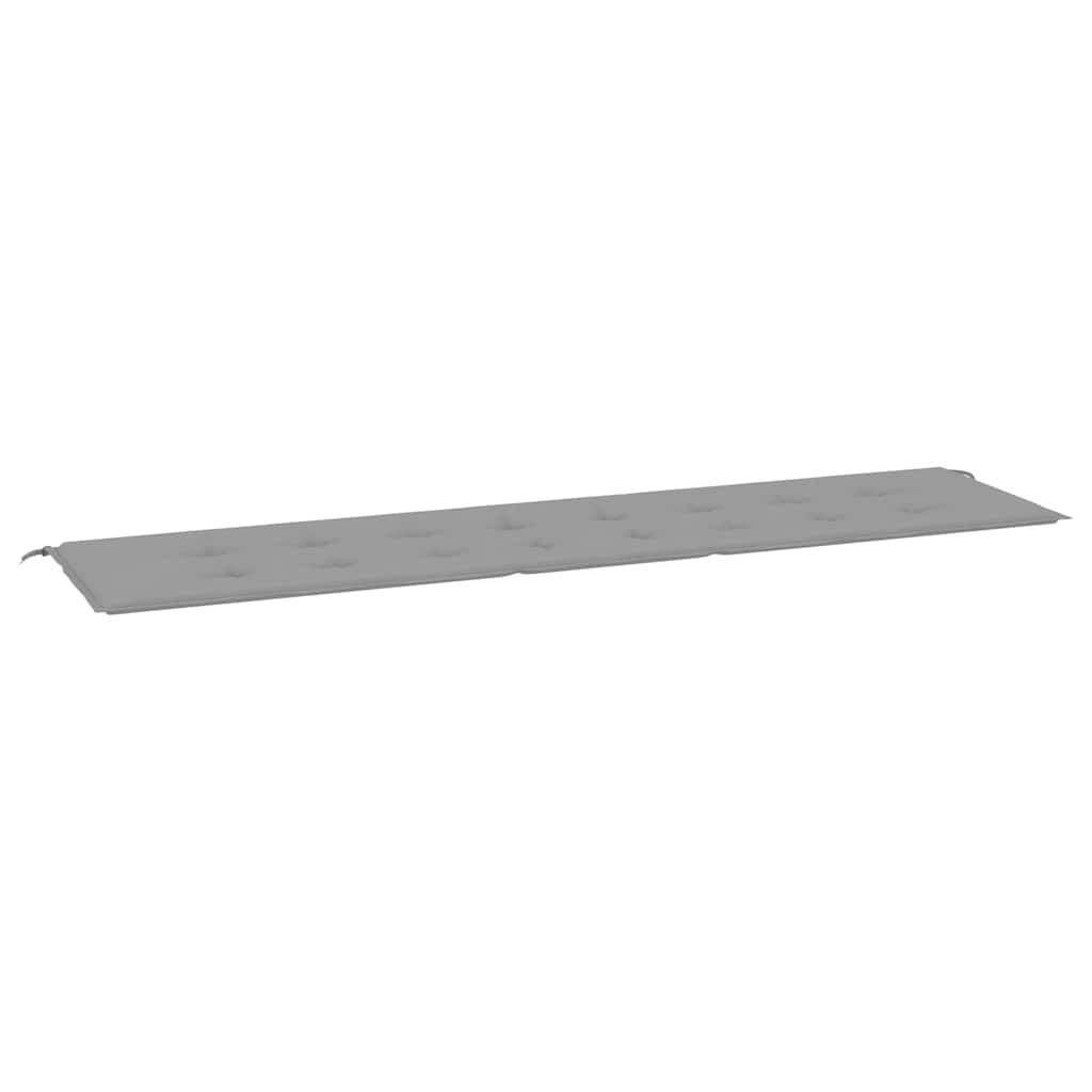 vidaXL Gartenbank-Auflage Grau 200x50x4 cm Oxford-Gewebe-0