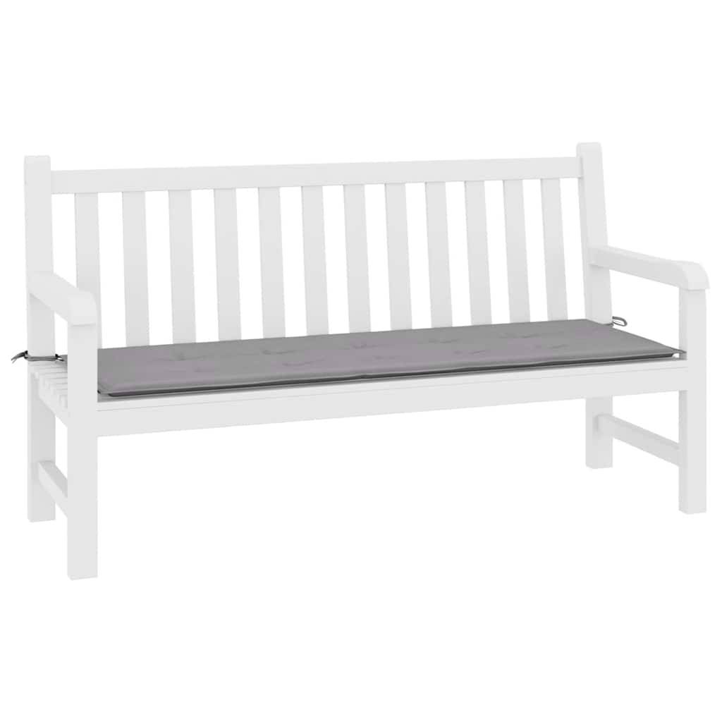 vidaXL Gartenbank-Auflage Grau 200x50x4 cm Oxford-Gewebe-2