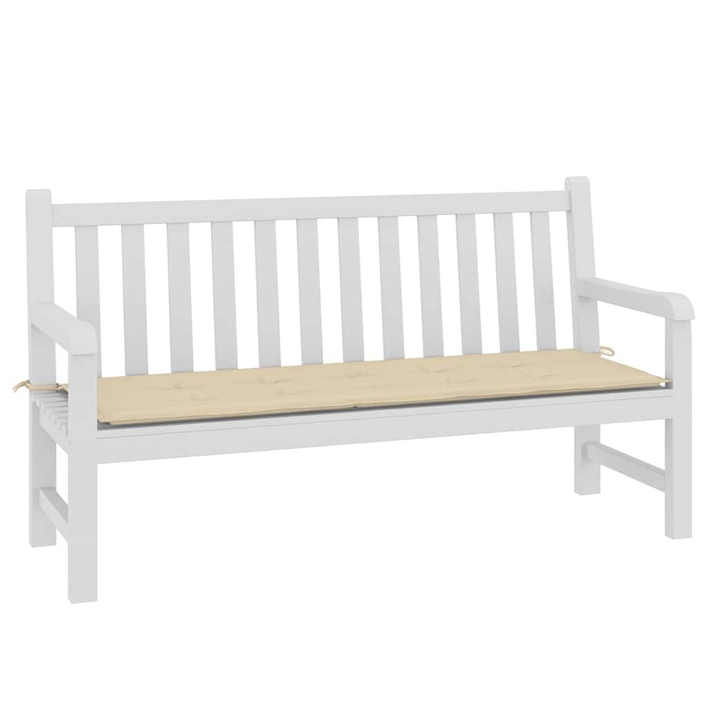 vidaXL Gartenbank-Auflage Beige 150x50x2 cm Oxford-Gewebe-2
