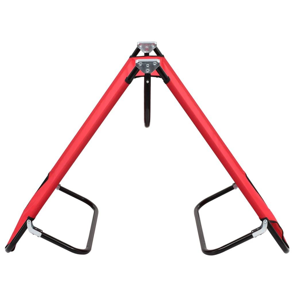 vidaXL Klappliege Rot Stahl-3
