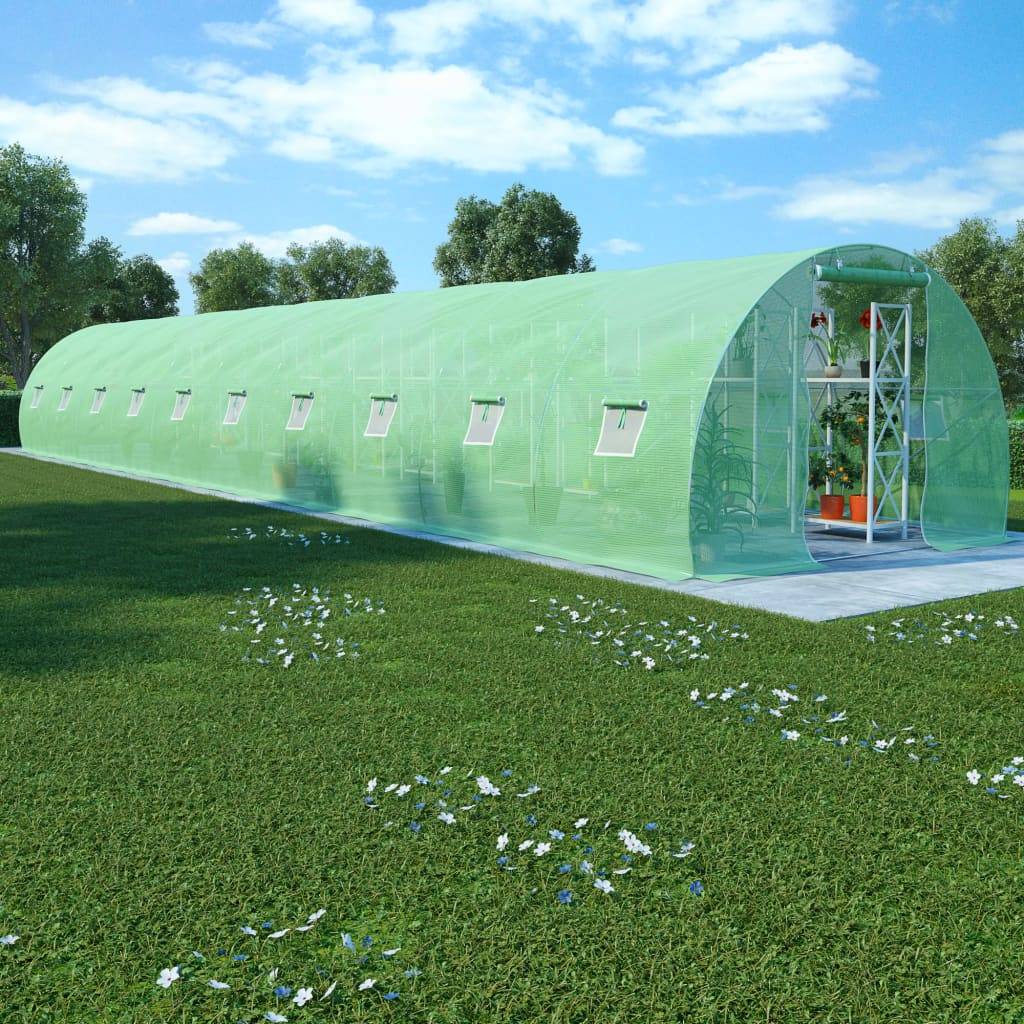 vidaXL Gewächshaus 45 m² 15x3x2 m-1
