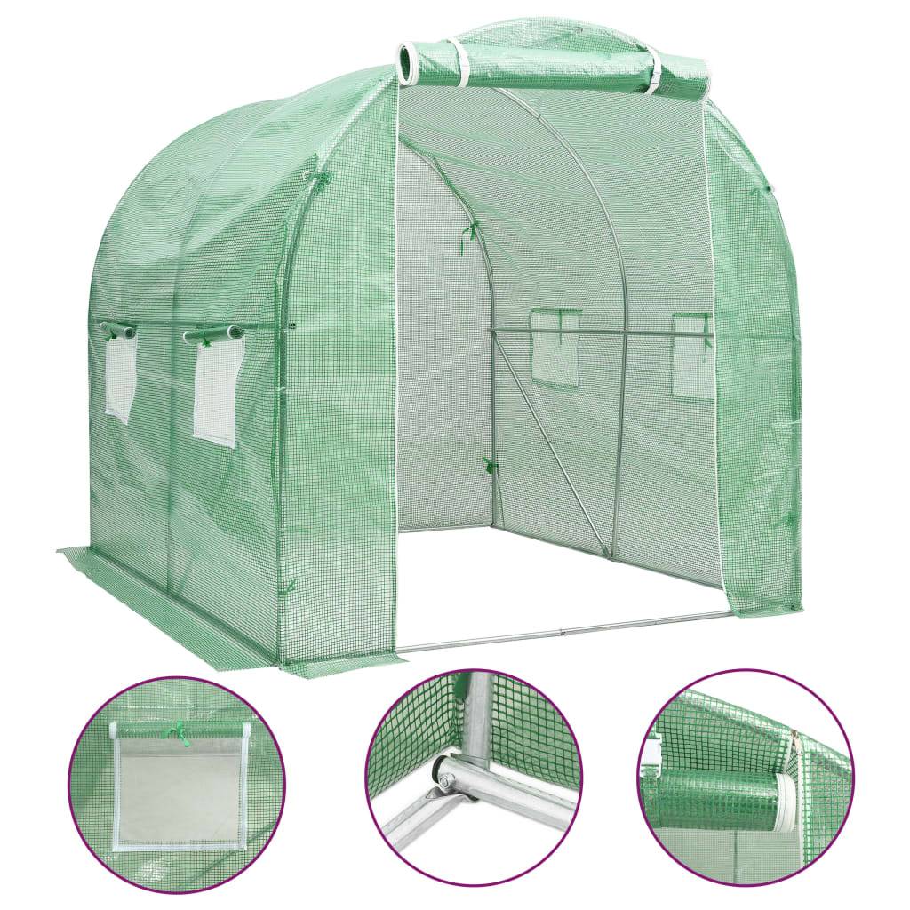 vidaXL Gewächshaus 4 m² 2x2x2 m-0