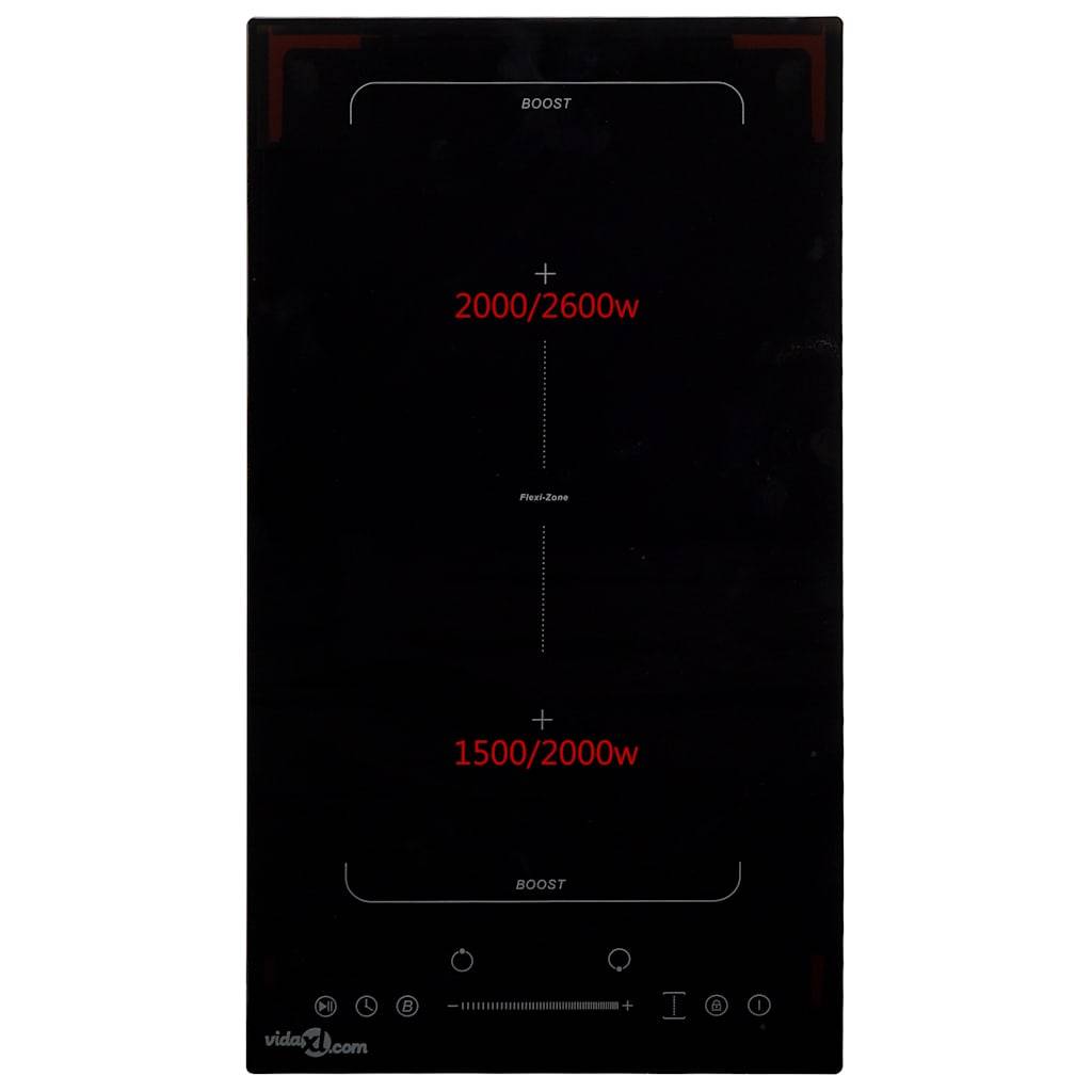 vidaXL Induktionskochfeld Flexzone mit 2 Platten Touch Control 3500 W-2