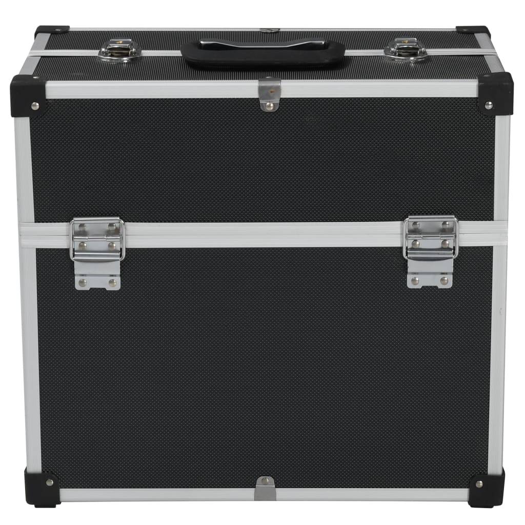 Werkzeugkoffer 43,5 x 22,5 x 34 cm Schwarz Aluminum-2