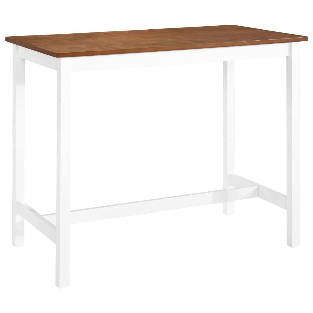 vidaXL Bartisch Massivholz 108x60x91 cm-0