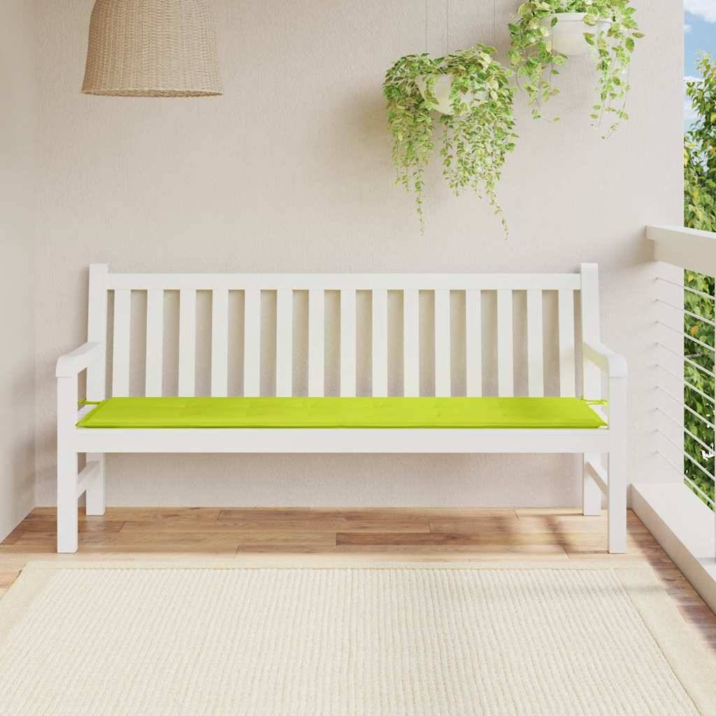vidaXL Gartenbank-Auflage Hellgrün 180x50x3 cm Oxford-Gewebe-1