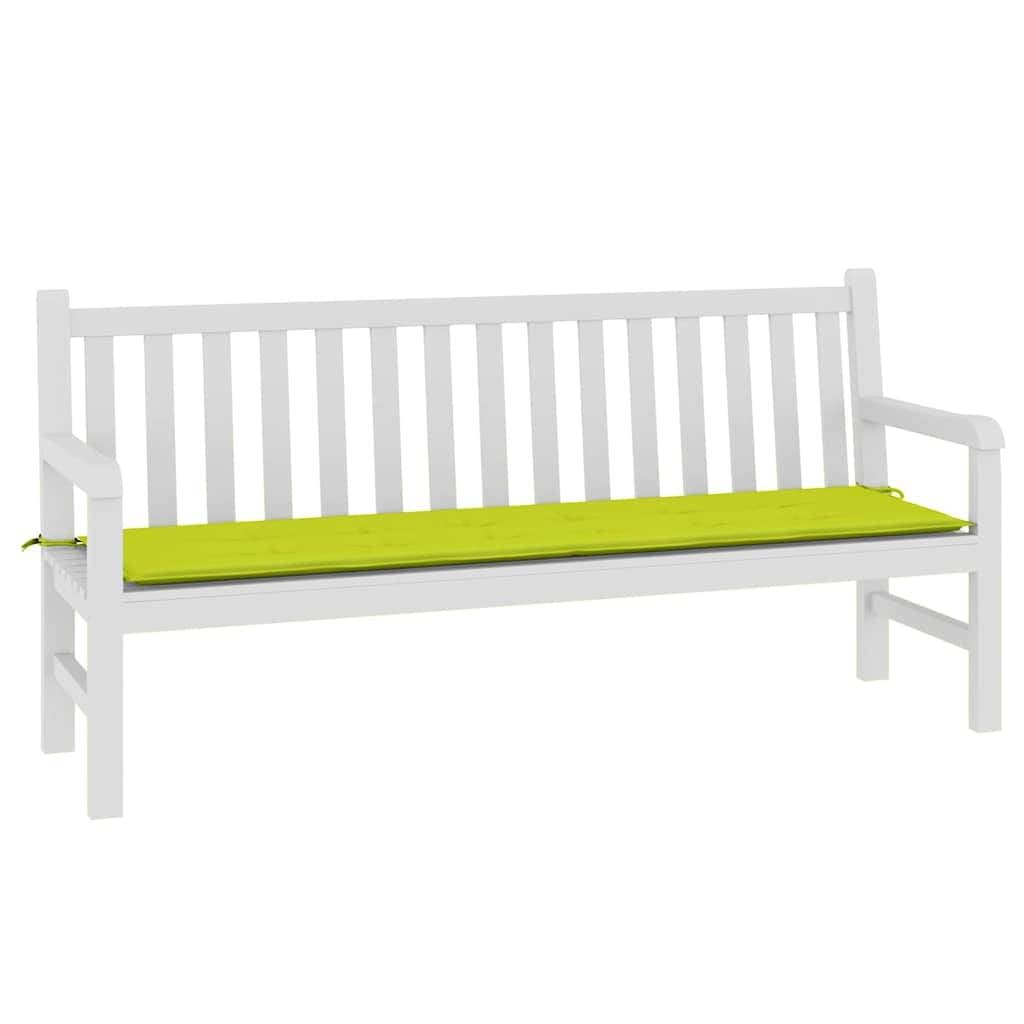 vidaXL Gartenbank-Auflage Hellgrün 180x50x3 cm Oxford-Gewebe-2