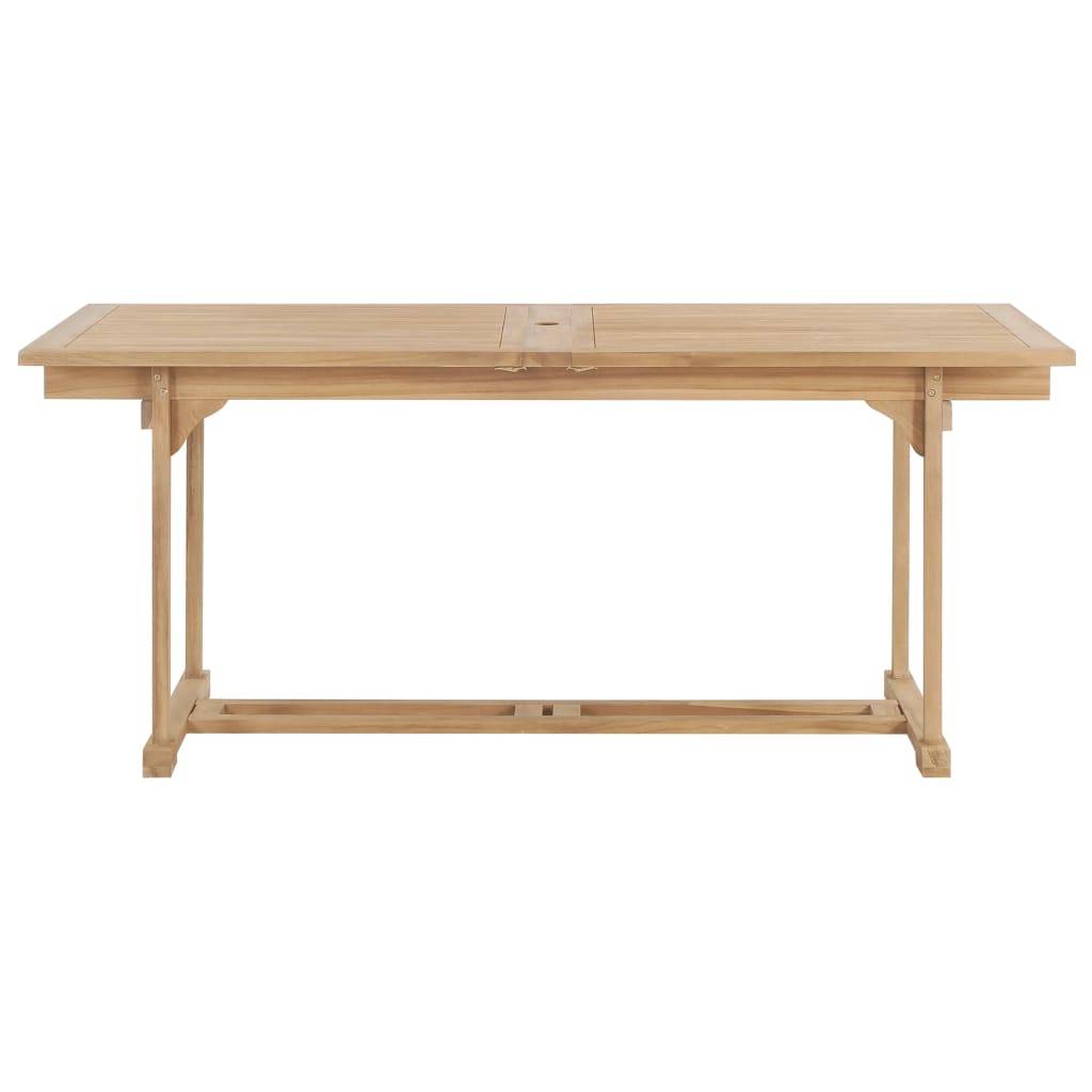 vidaXL Garten-Ausziehtisch 180-280x100x75 cm Massivholz Teak-3