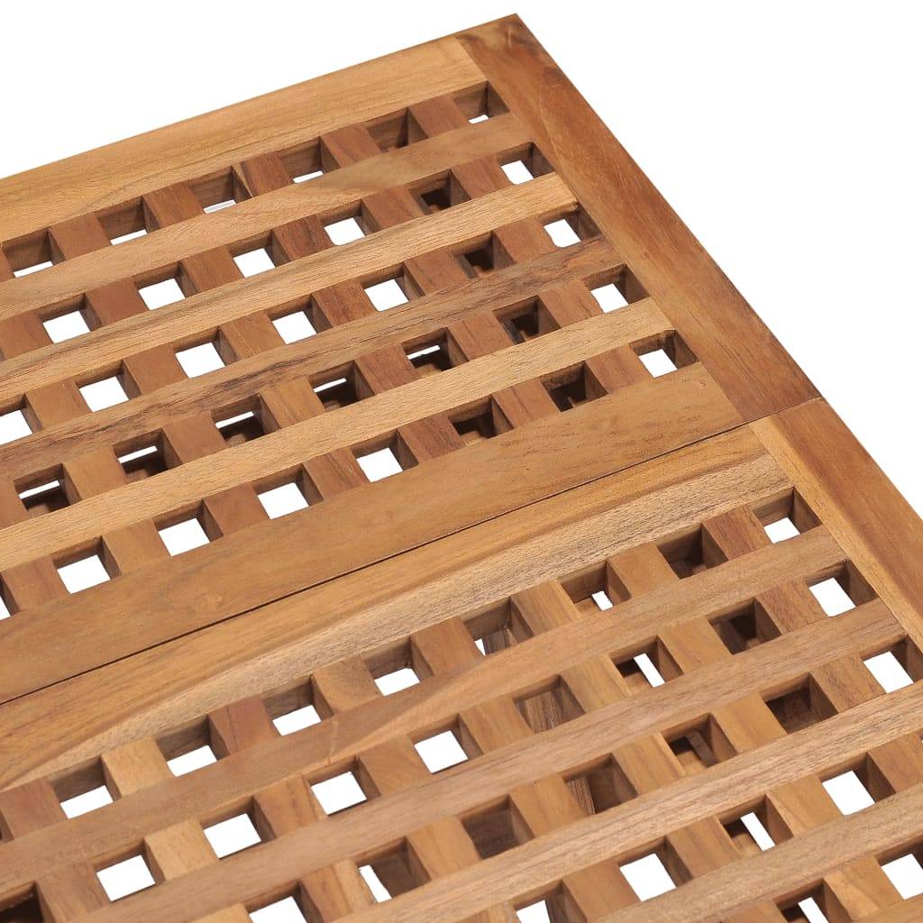 vidaXL Klappbarer Gartentisch 50x50x50 cm Teak Massivholz-2