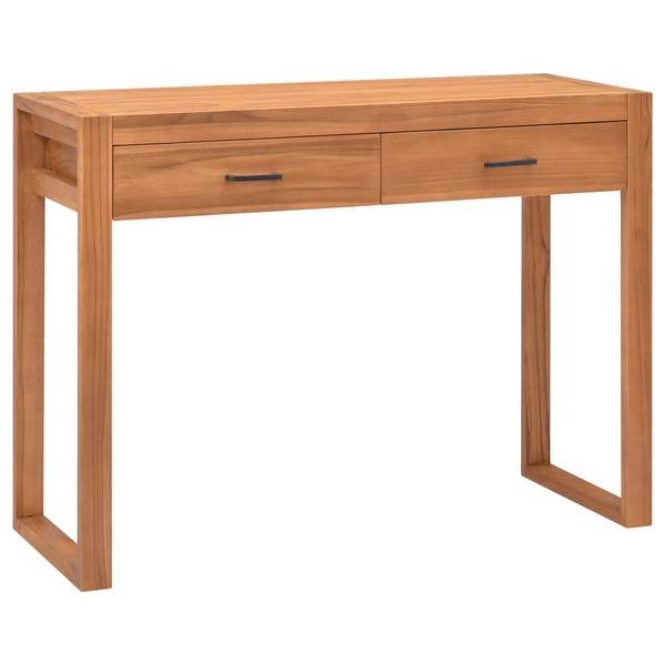 vidaXL Schreibtisch mit 2 Schubladen 100x40x75 cm Teakholz