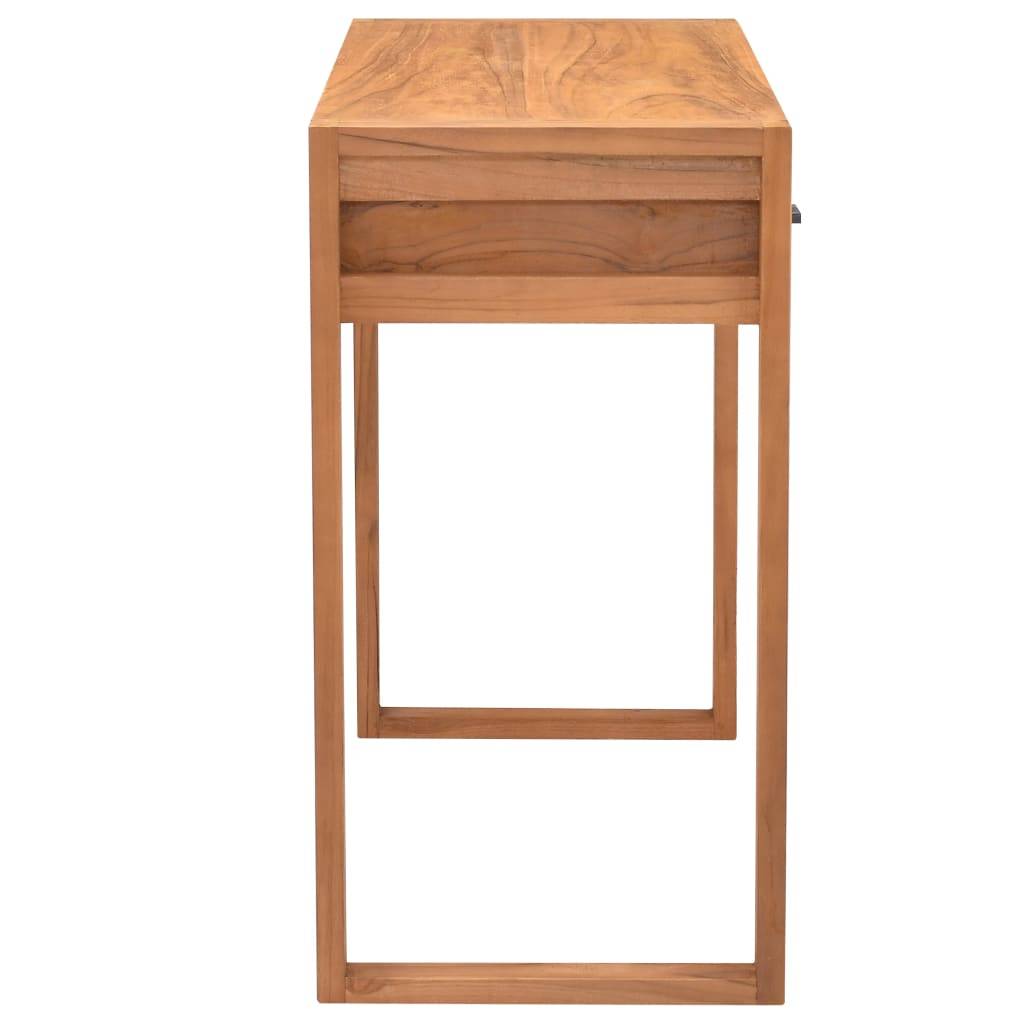 vidaXL Schreibtisch mit 2 Schubladen 100x40x75 cm Teakholz-2