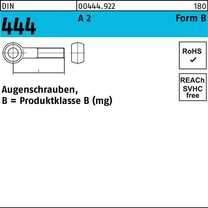 Augenschraube DIN 444 FormB BM 16x 80 A 2 1 Stück-0